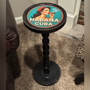 Havana Cuba Cigar Lounge Drink Table – Martini Side Table